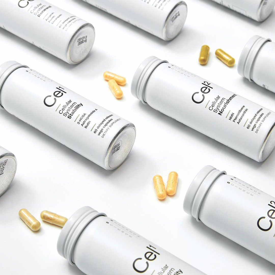 SRW Labs innovative cellular health prodducts Cel1 and Cel2 featuring the ingredient Hobamine (2-HOBA)